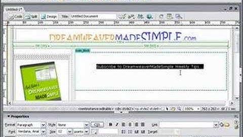 Dreamweaver Tutorial - Cant change font size in dreamweaver
