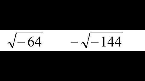Express Square Roots of Negative Numbers Using 𝑗 ( i ) 06