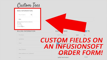 How to Add Custom Fields to Infusionsoft Order Forms - OLD VIDEO - NEW LINK IN DESCRIPTION