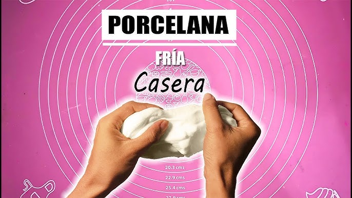 Cómo hacer porcelana fría casera de colores?