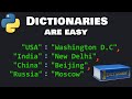 Python dictionaries are easy 