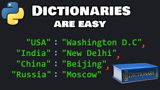 Python dictionaries are easy 📙
