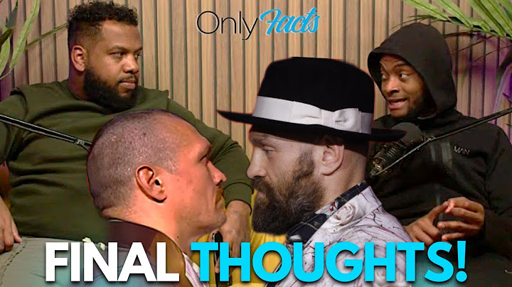 Fury Comes in Heavy for rematch?! Usyk vs Fury Final thoughts