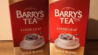 How to make the perfect Irish cup of tea. Barry's tea loose leaf gold label.