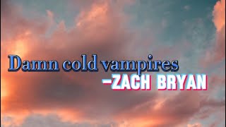 Damn cold vampires - Zach Bryan