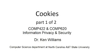 Cookies part 1