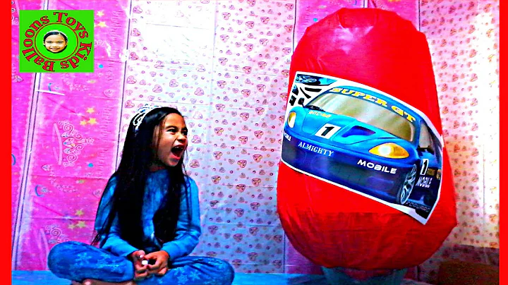 Giant Car Egg Surprise Toys Videos Opening 2 of 2 Worlds Biggest Maisto Car Ever Kids Balloons Toys