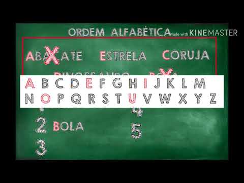 Vídeo: Qual é o último elemento em ordem alfabética?