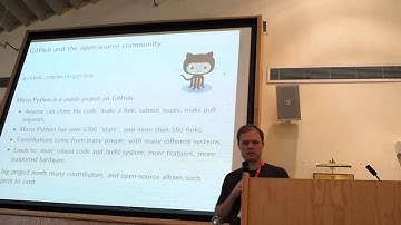 Micro Python shrinking Python down to run on a microcontroller at PyCon UK 2014