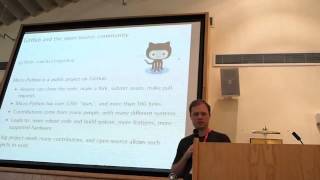 Micro Python shrinking Python down to run on a microcontroller at PyCon UK 2014