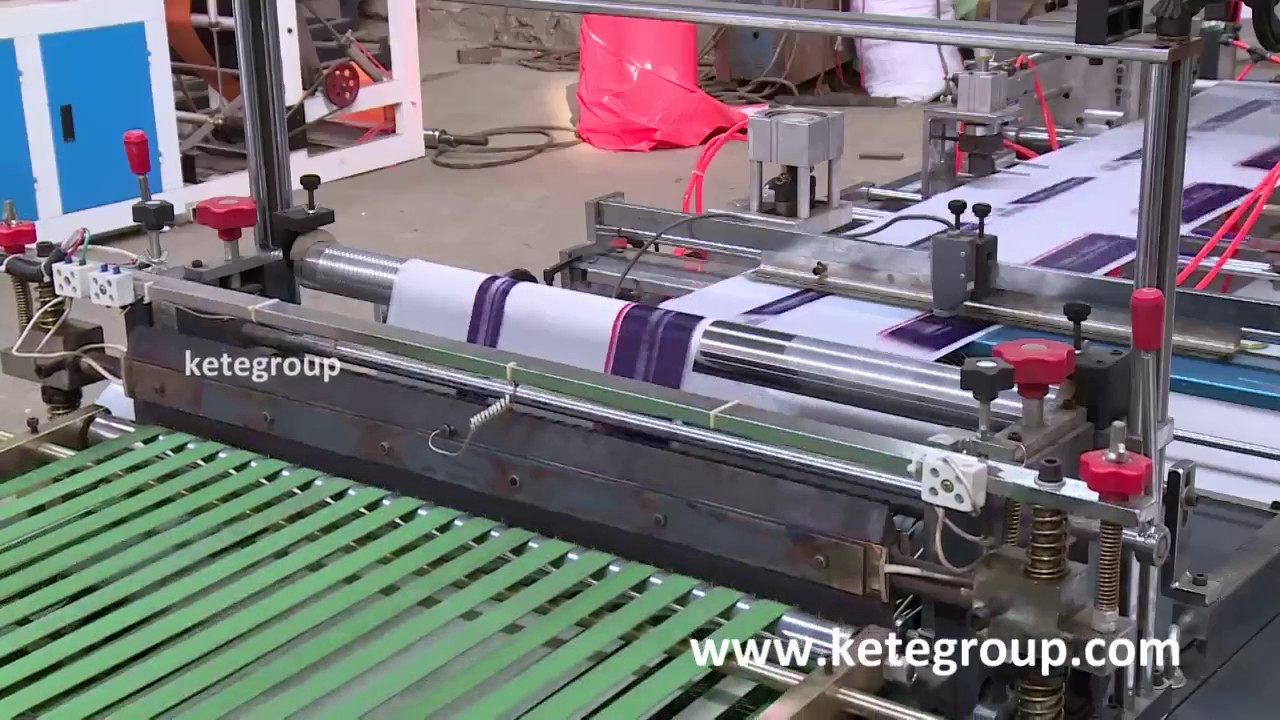 Automatic PE Zipper Bag Making Machine YouTube