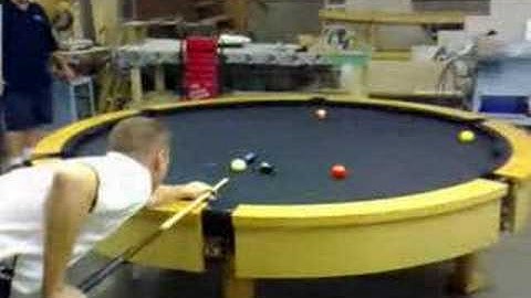 THE FIRST EVER CUSTOM ROUND POOL TABLE!
