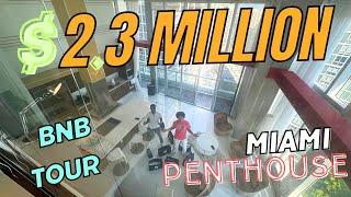 Inside a $2.3 million dollar Miami BnB penthouse in brickell