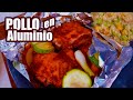 POLLO ADOBADO en ALUMINIO + ARROZ de COLIFLOR | JUS PALTA - Comida Casera