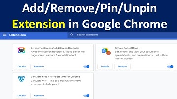 How to Add an Extension in Google Chrome? | How to Pin Extension in Chrome? | How to Unpin Extension