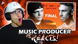 Music Producer Reacts to Frosty vs BizKit | GRAND BEATBOX BATTLE 2021: WORLD LEAGUE | Grand Final