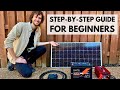 100 watt solar panel kit setup for complete beginners  start to finish