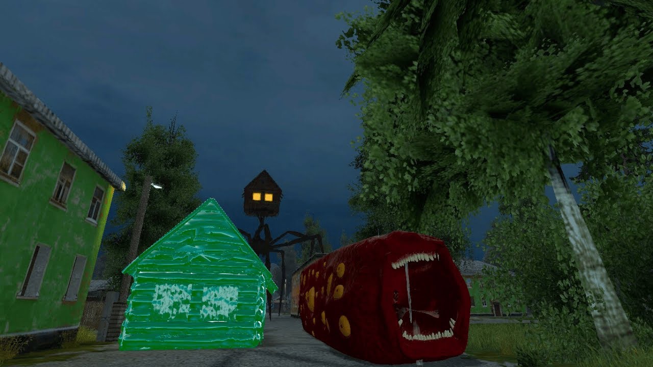 House Head Monster Appeared at Night in GMod…RUN! Gerry's Mod