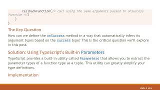 Leveraging TypeScript's Parameters for Type Inference in Function Arguments