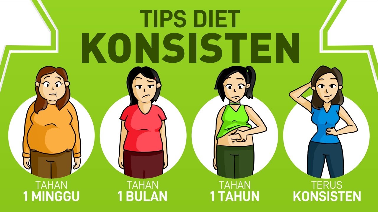 CARA MENURUNKAN BERAT BADAN (TIPS KONSISTEN DIET SEHAT)