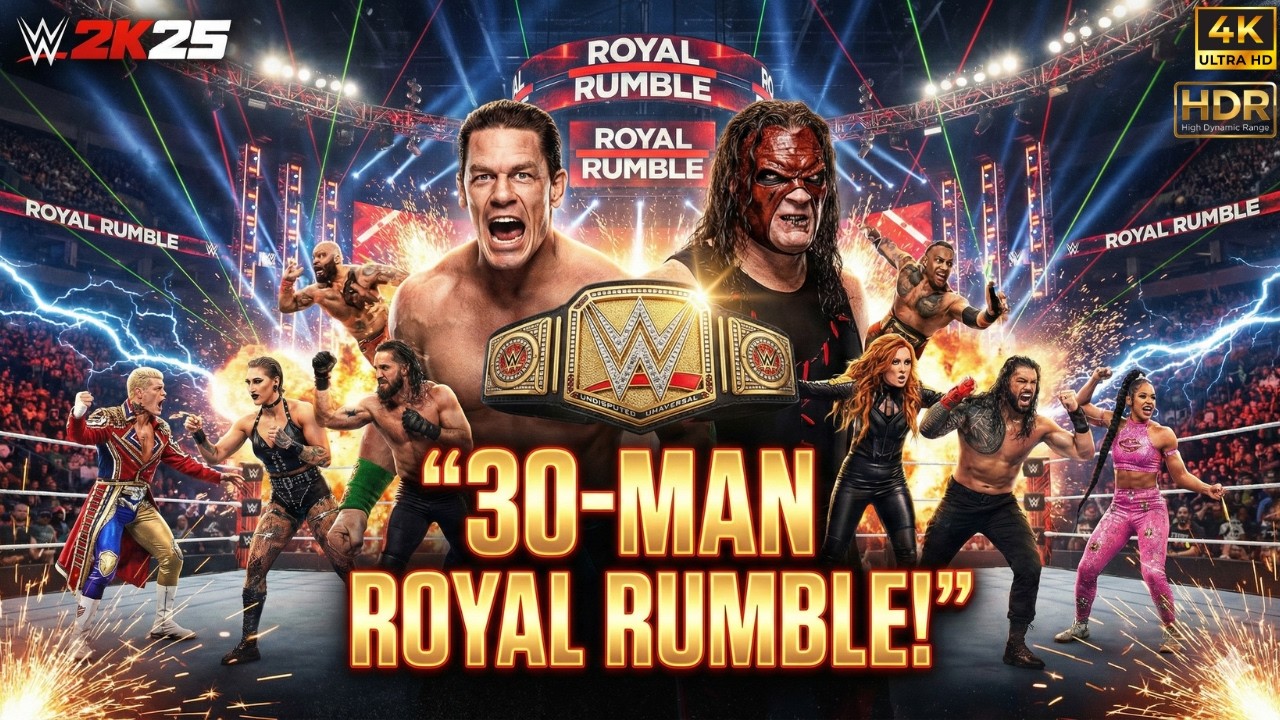 John Cena, Kane & More Enter the Royal Rumble! WWE 2K25 Full Match
