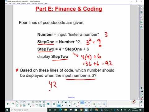 MTH1W Review E2 Coding Video Lesson - YouTube