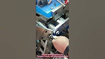 Thread Rolling Machine for Threads, Knurls, and Splines  #threadrollingmachine