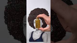 Satisfying Hairstyle With Black Quinoa! 🤩✨🎨 #Artandcraft