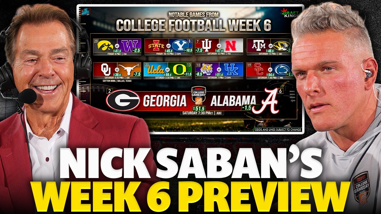 Nick Saban Breaks Down The BIGGEST Games In Week 6 Of College Football & His New Documentary