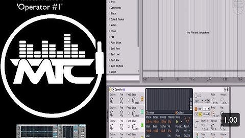 Ableton Live  - How To Use Operator #1