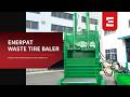 ENERPAT Tyre Baler: Turn Scrap Tires Into Profits | 100 Tons Force, 1.2 Tons/Hour