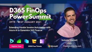 Extending Vendor Invoice Automation with Azure AI in Dynamics 365 Finance - FinOps 2021