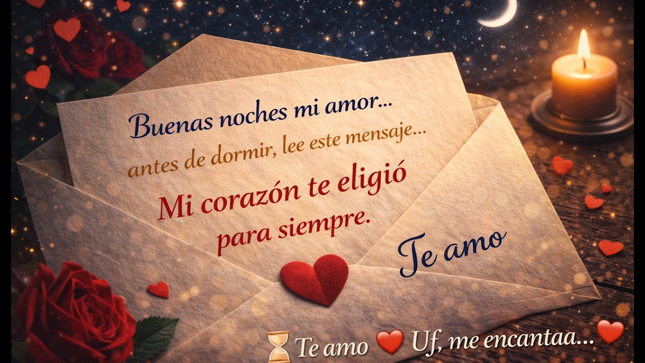 😭 Amor… no te duermas sin leer esto: yo no estoy para irme 💌🌙