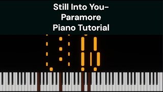 Still Into You - Paramore (Piano Tutorial W/Sheet)