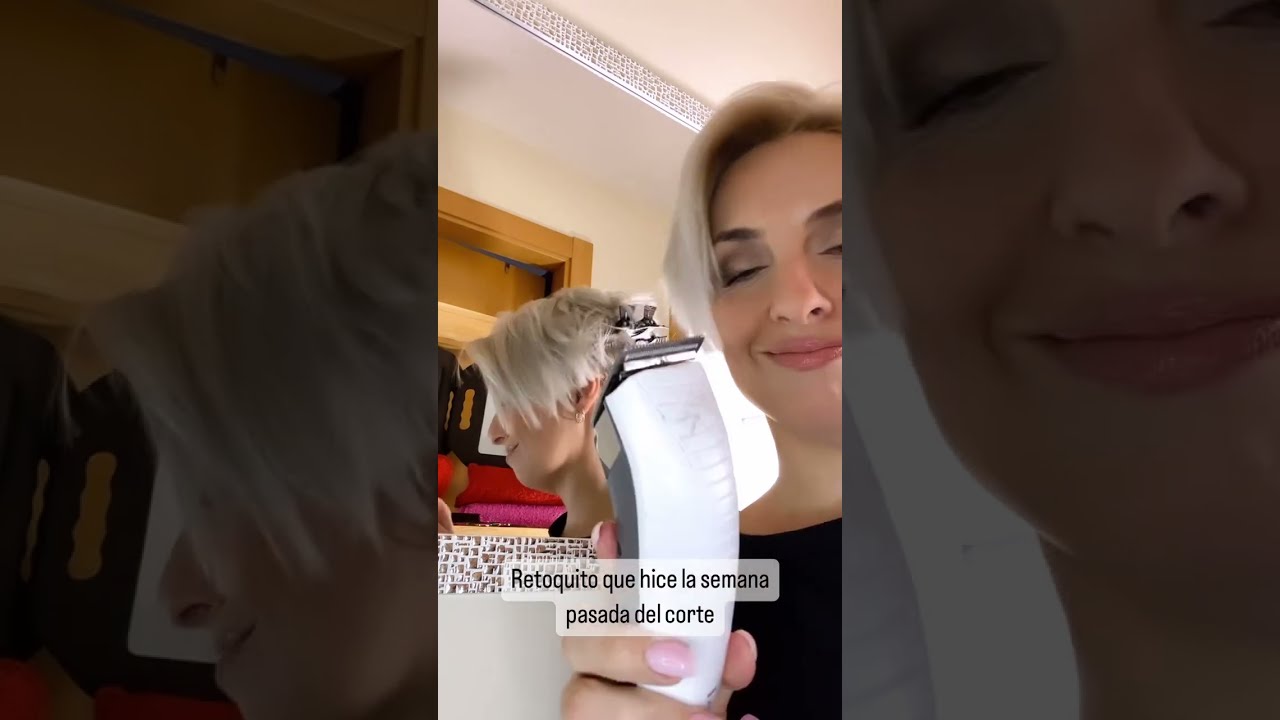 Super short bob with shaved nape