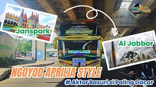 Ngoyod Aprilia Style dari Janspark Sampai Mesjid Al Jabbar - Full Basuri....