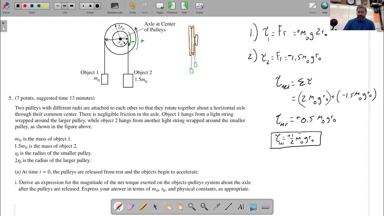 2021 ap physics 1 exam date 1 frq 5 youtube