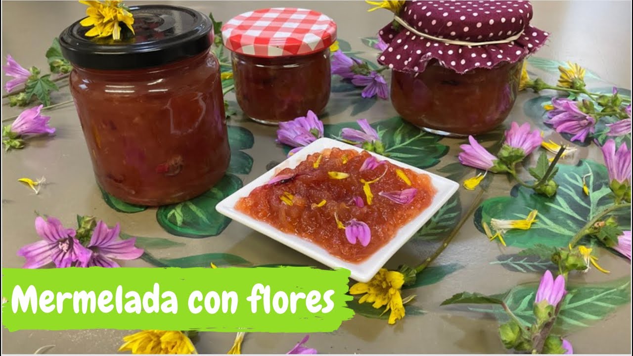 Mermelada con flores