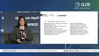 Q2B25 Silicon Valley | XPRIZE Quantum Applications: Finalists Announcement