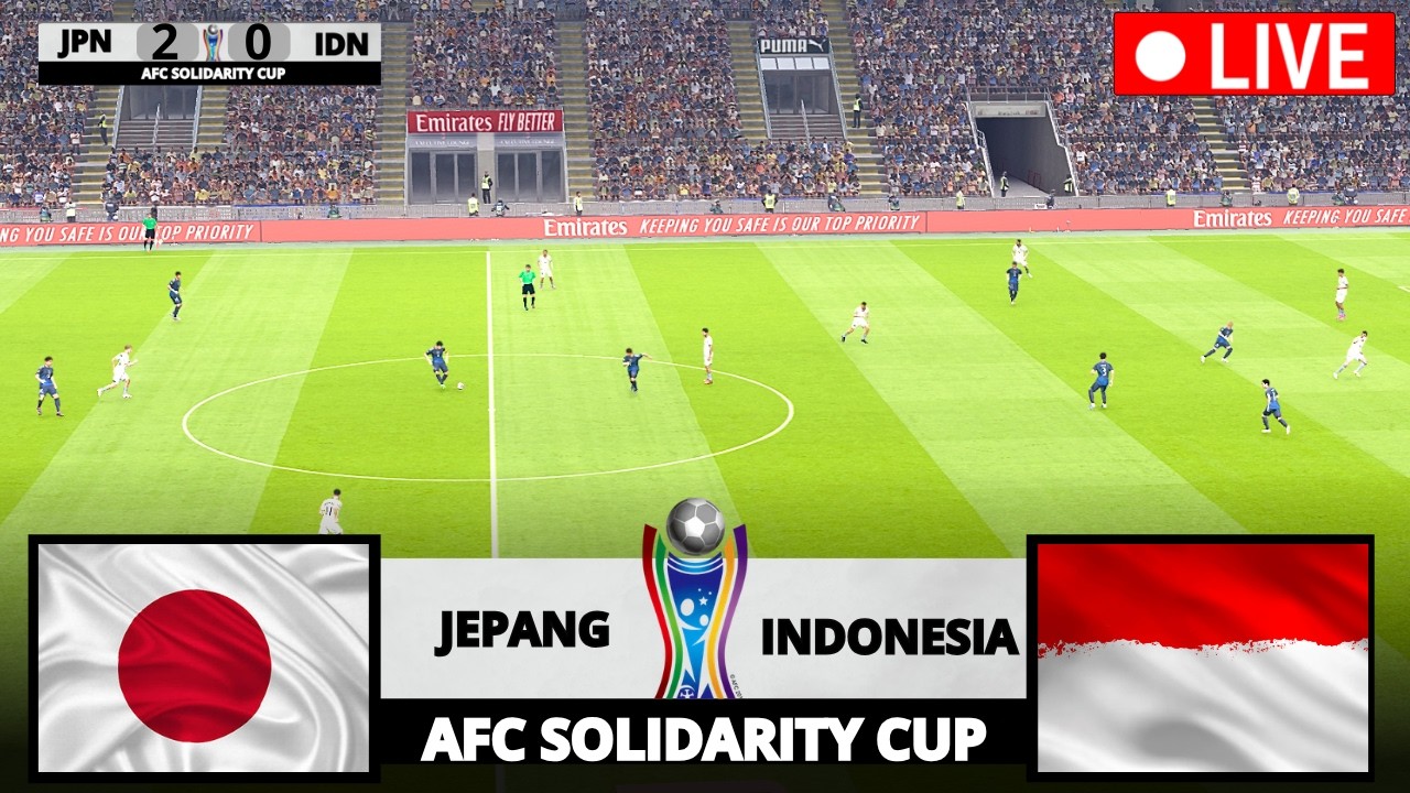 🔴LIVE INDONESIA VS JEPANG | AFC SOLIDARITY CUP | virtual match