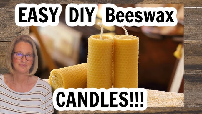 DIY beeswax candles making - easy selfmade candles - diy candles