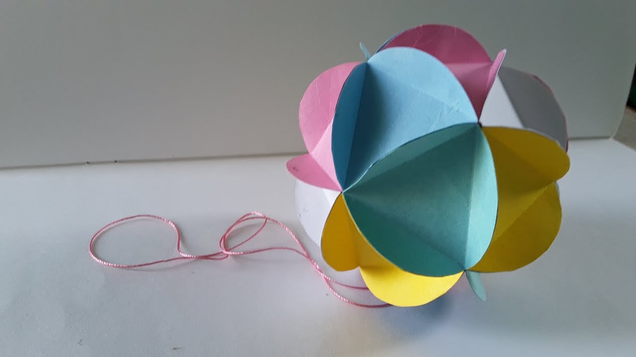 Tutorial 12 Paper Hanging Ball How to Make CCA YouTube