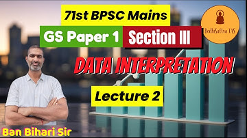 BPSC Mains DI | Q 2 | PYQ 69 _ Question 7 | GS Paper 1 | Ban Bihari Sir | BodhiSattva IAS #71bpsc