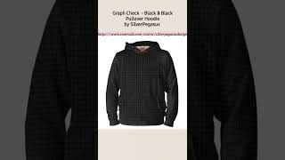 【BLACK】Graph check hoodie Graph Check - Black & Black Hoodie by SilverPegasus #hoodies