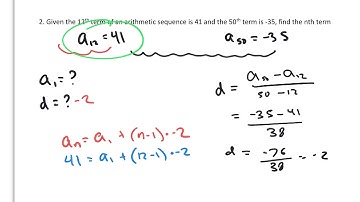 12.2 Arithmetic Sequences Video