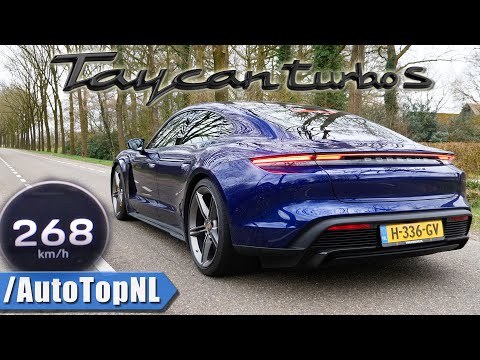 761HP PORSCHE TAYCAN TURBO S | ACCELERATION TOP SPEED & LAUNCH CONTROL by AutoTopNL