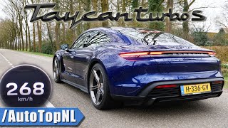 761HP PORSCHE TAYCAN TURBO S | ACCELERATION TOP SPEED & LAUNCH CONTROL by AutoTopNL