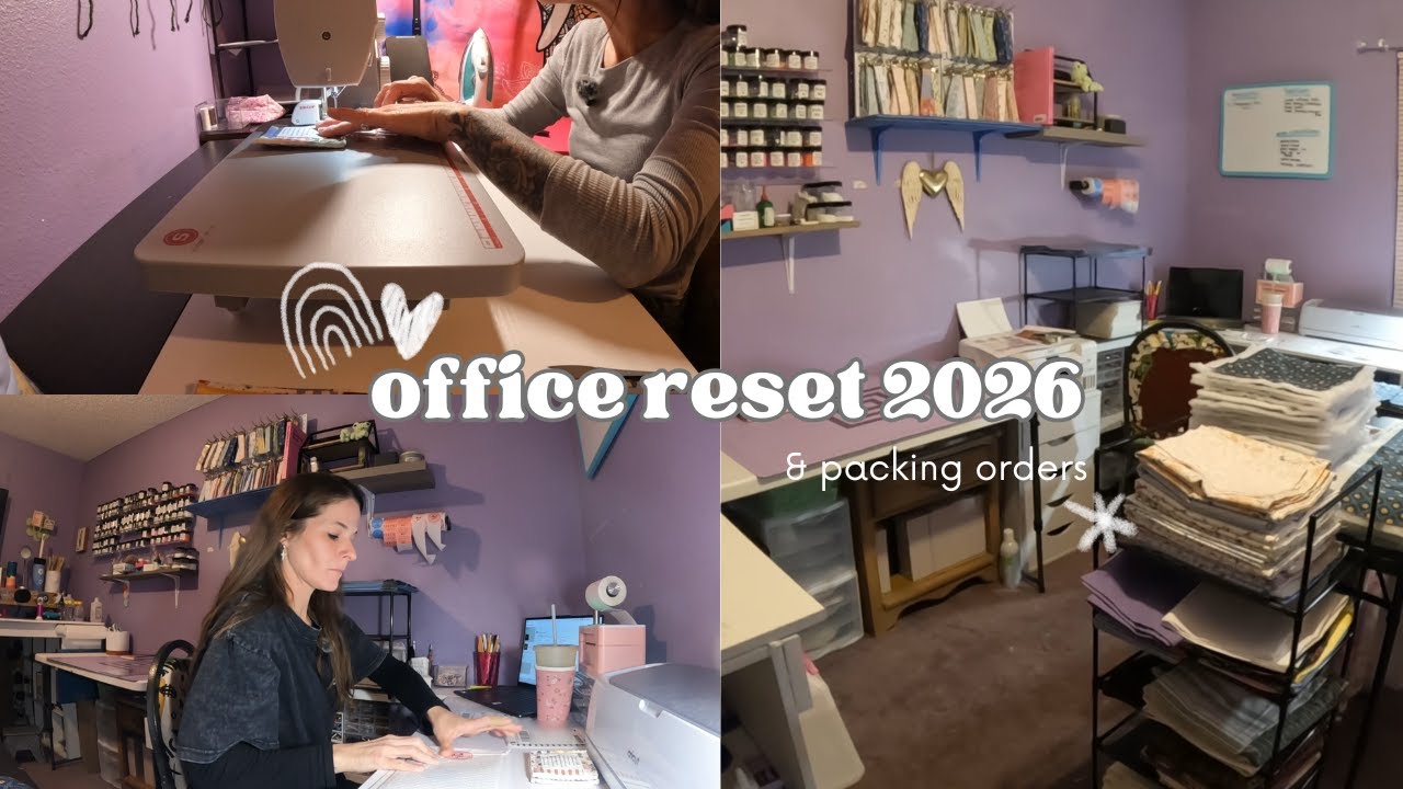 ✨ Office Reset & Organization for 2026 | Packing Small Business Orders ✨