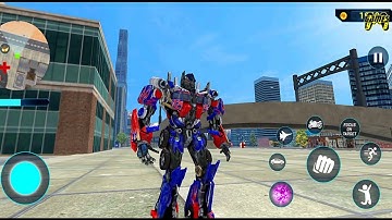 Optimus Prime Multiple Transformation Jet Robot Car Game 2020 Part2 - Android Gameplay FHD