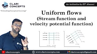 Uniform flows: Stream function and Velocity Potential function (Hindi)